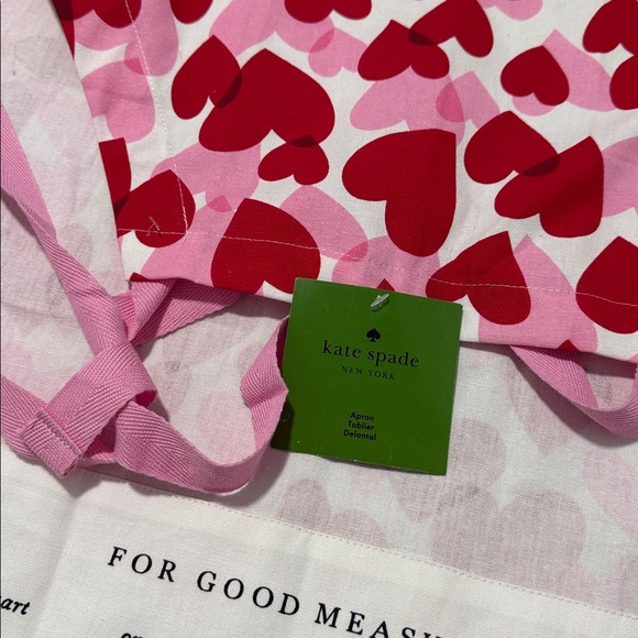 Kate spade apron new hearts red and pink - Picture 3 of 5